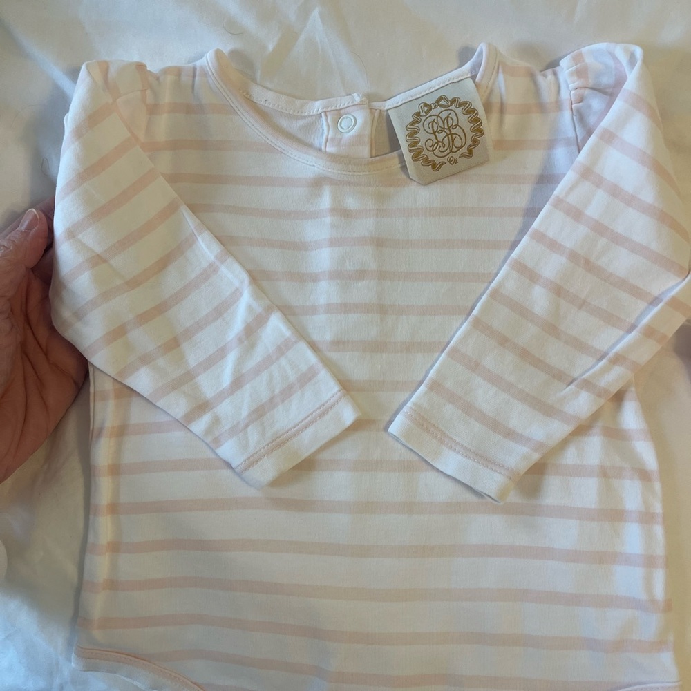 TBBC Pink Stripe Bodysuit